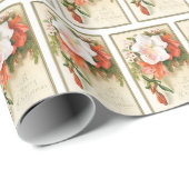 Papier Cadeau Vintage Christmas Lilly (Coin rond)