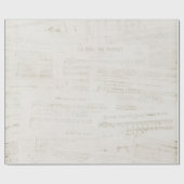 Papier Cadeau Vintage Christmas Music Sheet Musique Collage (Plat)