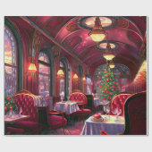 Papier Cadeau Vintage Christmas Sleep Express Restaurant (Plat)