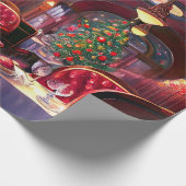 Papier Cadeau Vintage Christmas Sleep Express Restaurant (Coin)