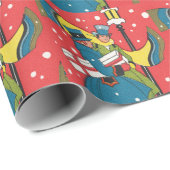 Papier Cadeau Vintage Christmas, Victorian Family (Coin rond)