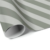 Papier Cadeau Vintage classique Vert foncé rayures Motif (Coin rond)