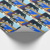 Papier Cadeau Vintage Côte d'Azur (Coin)