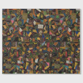 Papier Cadeau Vintage Crazy Quilt (Plat)