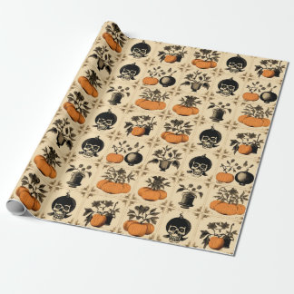 Papier Cadeau Vintage Creepy Touch Halloween