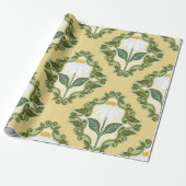 Papier Cadeau Vintage Daisy Vine (Déroulé)