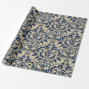 Papier Cadeau Vintage damask sans couture motif arrière - plan.
