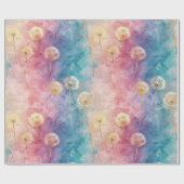 Papier Cadeau Vintage Dandelion Abstract Pattern (3) (Plat)