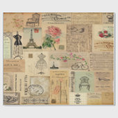 Papier Cadeau Vintage dans l'impression (Plat)