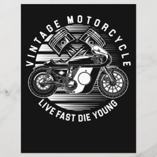 Papier Cadeau vintage De Course De Moto Pour Biker