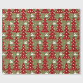 Papier cadeau vintage de Noël (Plat)