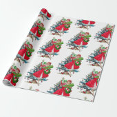 Papier Cadeau vintage de Noël 1950 (Déroulé)