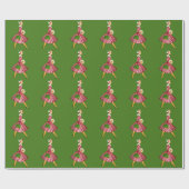 Papier Cadeau vintage de Noël 1950 (Plat)