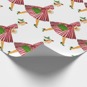 Papier Cadeau vintage de Noël 1950 (Coin)