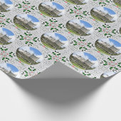 Papier Cadeau Vintage Dunrobin Castle Sutherland Clan Noël (Coin)