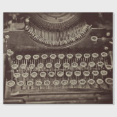 Papier Cadeau Vintage épiteuse ancienne Sepia Tone (Plat)