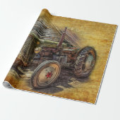 Papier Cadeau Vintage Farm (Déroulé)
