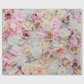 Papier Cadeau Vintage floral (Plat)