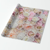 Papier Cadeau Vintage floral (Déroulé)