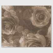 Papier Cadeau Vintage floral (Plat)