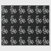 Papier Cadeau Vintage floral (Plat)