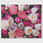 Papier Cadeau Vintage floral (Plat)