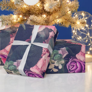 Papier Cadeau Vintage floral