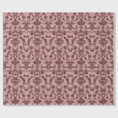 Papier Cadeau Vintage Florentine Damask (rouge) (Plat)