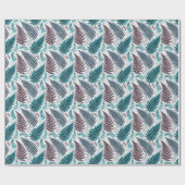 Papier Cadeau Vintage Forest Ferns Botanical Print (Plat)