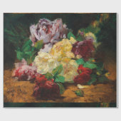 Papier Cadeau Vintage français Georges Jeannin Rose (Plat)