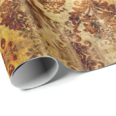 Papier Cadeau Vintage Français Rustique Automne Automne Automne  (Coin rond)