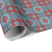 Papier Cadeau Vintage géométrique classique mignon tendance élég (Coin rond)