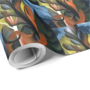 Papier Cadeau Vintage Georgia O'Keefe 1922 Érable et cèdre