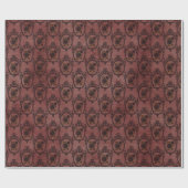 Papier Cadeau Vintage gothique d'automne (Plat)