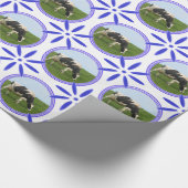 Papier Cadeau Vintage Hollandais Carreaux Delsoftware Vache Holl (Coin)