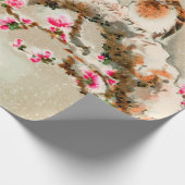 Papier Cadeau Vintage japonais sur une branche (Coin)
