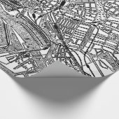 Papier Cadeau Vintage Map of Hamburg Germany (Coin)