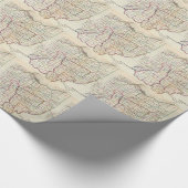 Papier Cadeau Vintage Map of Ohio (Coin)