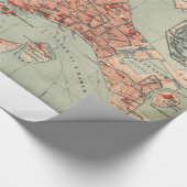 Papier Cadeau Vintage Map of Venice Italy (Coin)