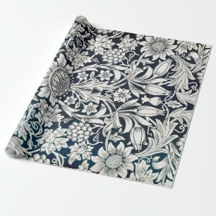 Papier Cadeau Vintage motif floral, William Morris