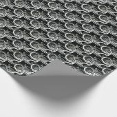 Papier Cadeau Vintage Motorcycle Rider Antique Cycle (Coin)