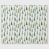 Papier Cadeau Vintage Noël Arbre de Noël (Plat)