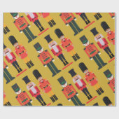 Papier Cadeau Vintage Noël Nutcraker | (Plat)