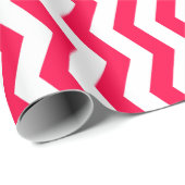 Papier Cadeau Vintage Noël Rouge Blanc rayé Modèle (Coin rond)