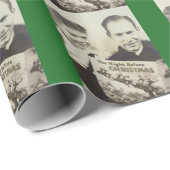 Papier Cadeau Vintage "Nuit avant Noël" (Coin rond)