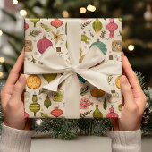 Papier Cadeau Vintage Ornament Pattern