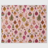 Papier Cadeau Vintage Ornament Pattern (Plat)