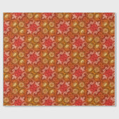 Papier Cadeau Vintage Paisley Latte Art  (Plat)