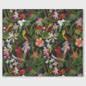 Papier Cadeau Vintage Perrot Jungle 1 Motif (Plat)