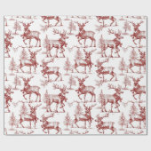 Papier Cadeau Vintage Red Christmas (Plat)